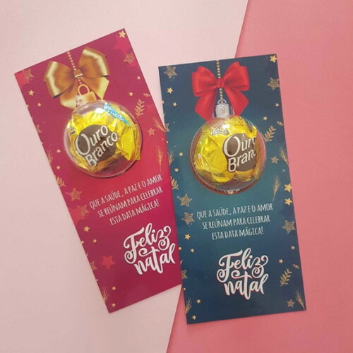 Card / Cartão com Bombom - Natal