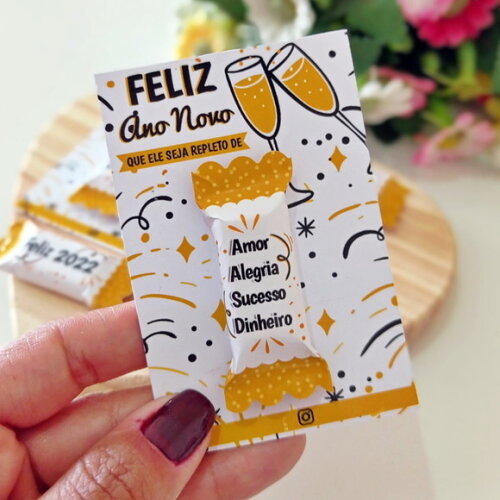 Card com Bala - Ano Novo 2025