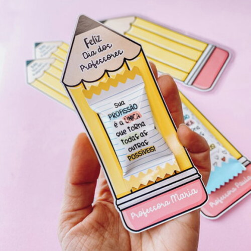 Card com Balinha - Dia dos Professores