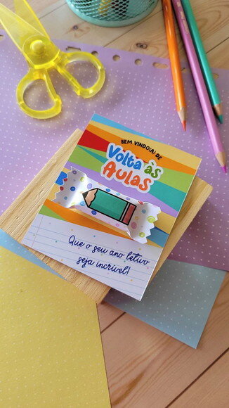Card com Balinha - Volta às Aulas
