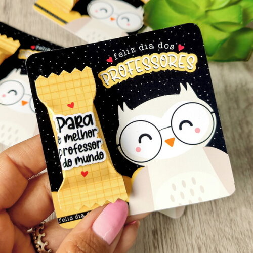 Card com Balinha Masculino - Dia dos Professores