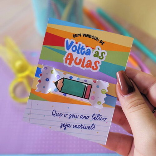 Card com Balinha - Volta às Aulas