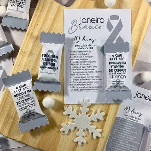 Card com Balinhas - Janeiro Branco