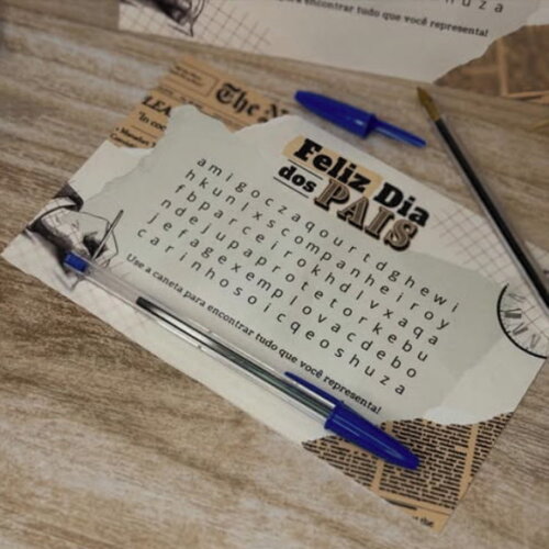 Card com Caneta - Dia dos Pais