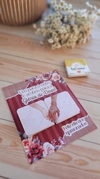 Card com Chocolate La Creme - Dia dos Namorados - Cristão