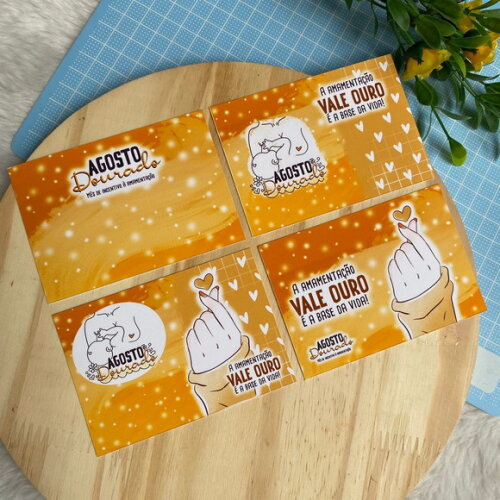 Cartão / Card para Mimos - Agosto Dourado