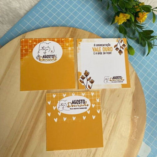 Cartão / Card para Mimos - Agosto Dourado