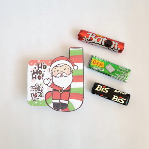 Cartão Caixinha Papai Noel
