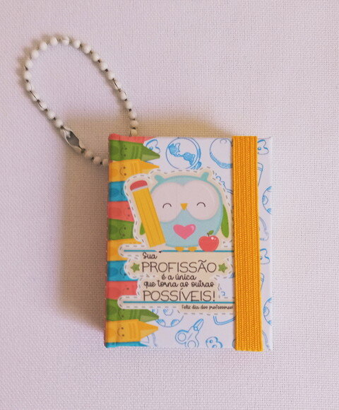 Chaveiro de Post-it - Dia dos Professores