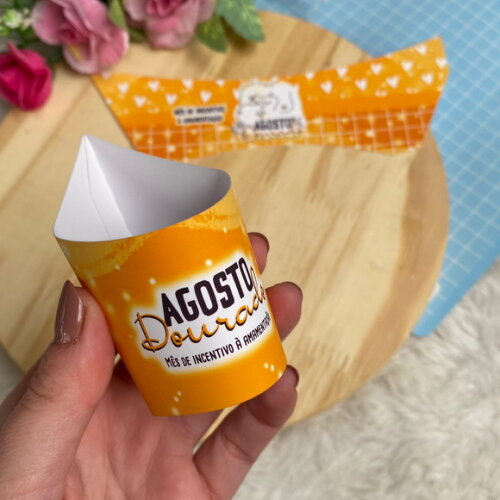 Cinta / Rótulo / Saia para Mini Suculenta - Agosto Dourado