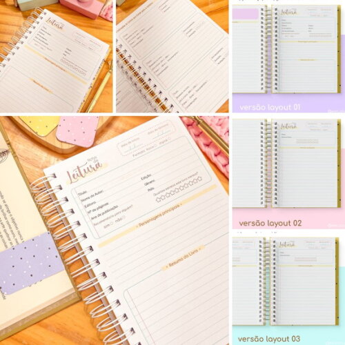 Diário / Caderno / Planner de Leitura