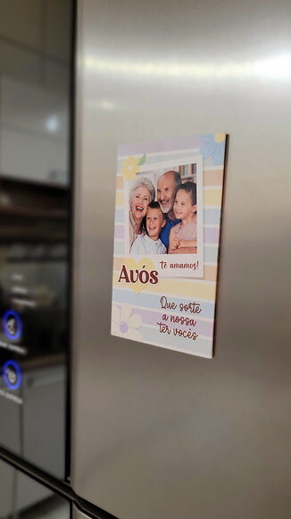 Imã de Geladeira com Foto Cartonado - Dia dos Avós