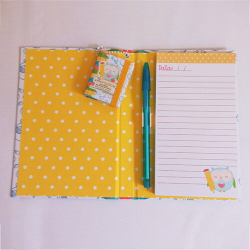 Kit Bloco, Caneta e Chaveiro de Post-it Dia dos Professores