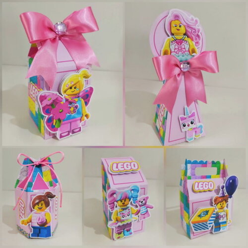 Kit Festa Lego Menina - 25 Itens e Ganhe Topo de Bolo