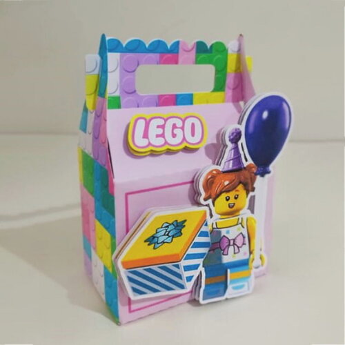 Kit Festa Lego Menina - 25 Itens e Ganhe Topo de Bolo