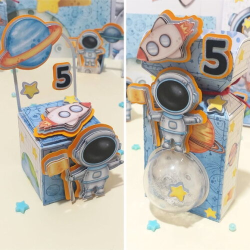 Kit Festa Luxo Astronauta - 39 Itens