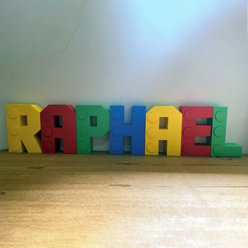 Letras e Números 3d Lego