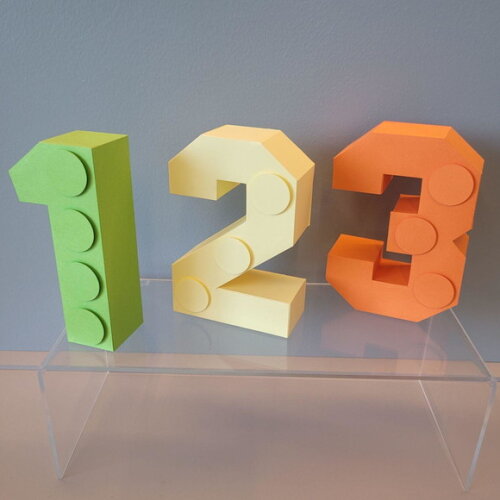 Letras e Números 3d Lego