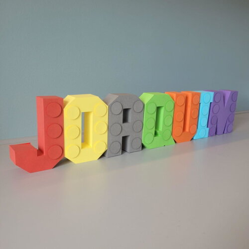 Letras e Números 3d Lego