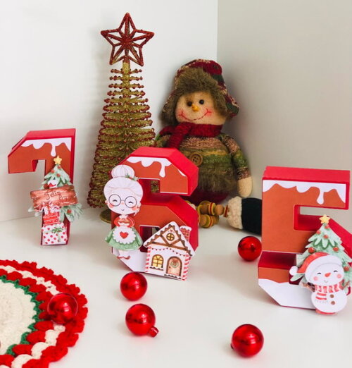 Números 3d - Natal
