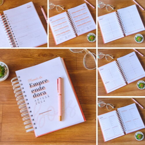 Planner Empreendedora Artesã Planejador de Conteúdo Infinito