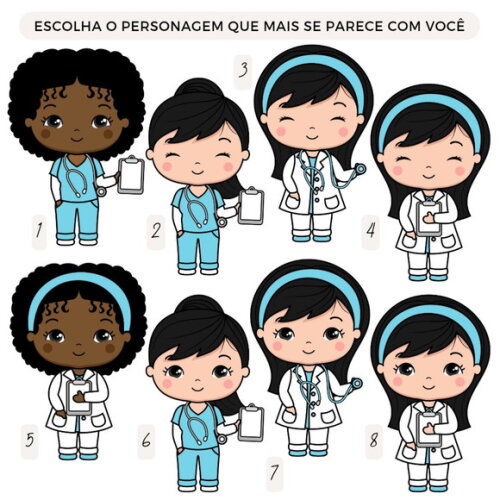 Topo de Bolo Médica / Enfermeira