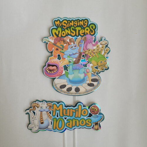 Topo de Bolo Monsters