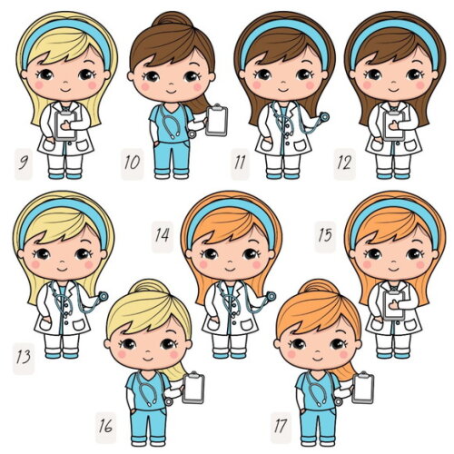 Topo de Bolo Médica / Enfermeira