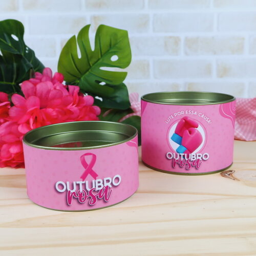 Tubo Lata 7x10 - Outubro Rosa