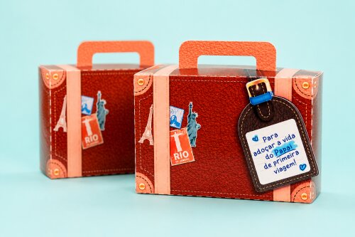 Caixa Maletinha - Pai de Primeira Viagem / Pai que Ama Viajar