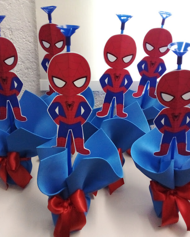 centro de mesa homem aranha