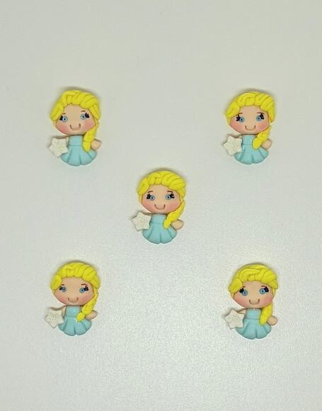 Aplique Biscuit Princesa Cinderela- 5 Unidades