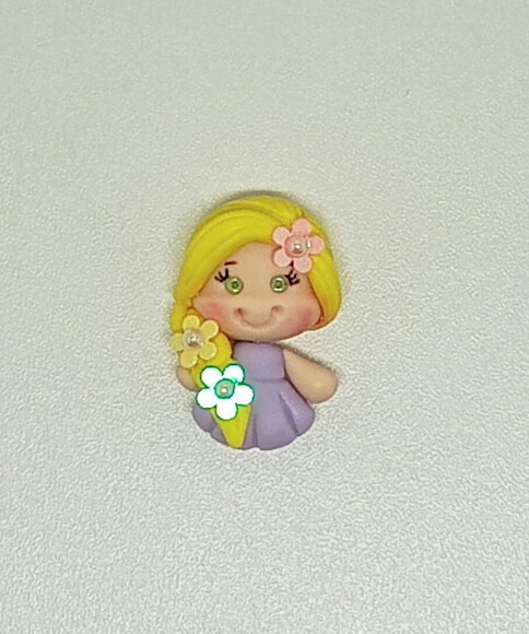 Aplique Biscuit Princesa Rapunzel- 5 Unidades