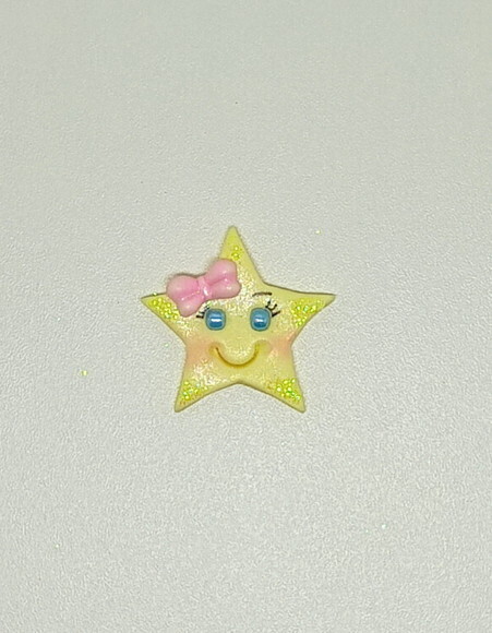 Aplique Pedacinho do Céu Lua, Sol e Estrela - 6 Unidades