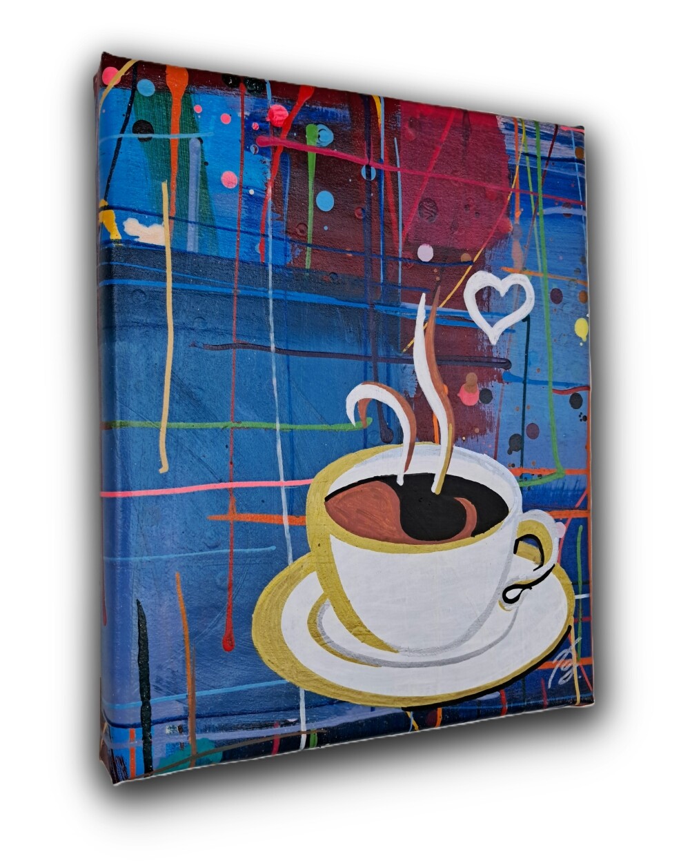 Quadro Decorativo em Acrílico Pintado a Mão para Cozinha Sala C