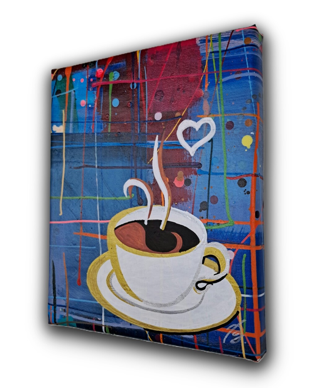 Quadro Decorativo em Acrílico Pintado a Mão para Cozinha Sala C