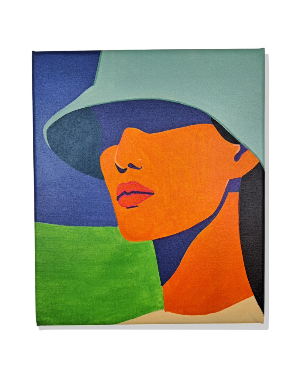 Quadro Decorativo em Acrílico Pintado a Mão Quadro Artesanal de