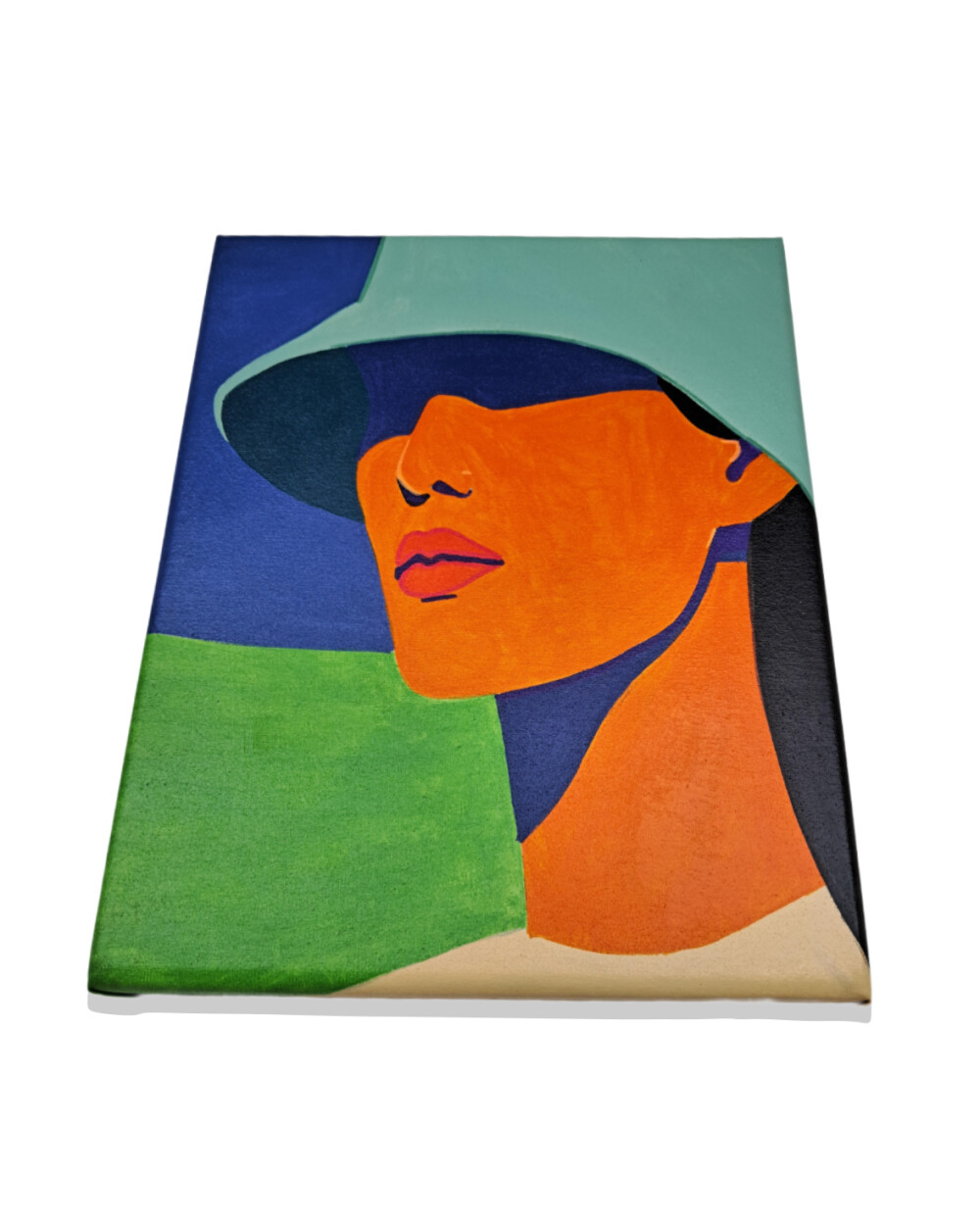 Quadro Decorativo em Acrílico Pintado a Mão Quadro Artesanal de