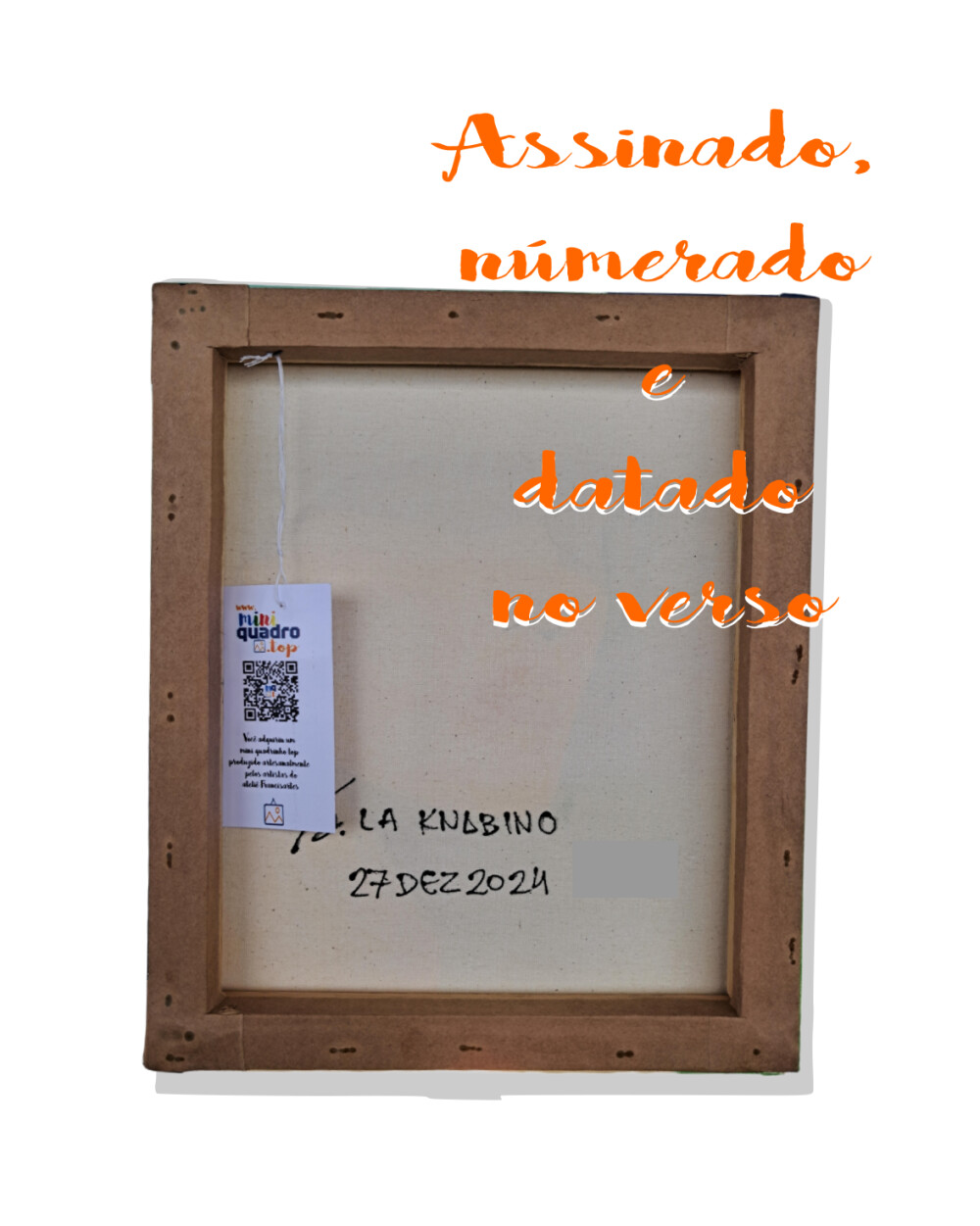 Quadro Decorativo em Acrílico Pintado a Mão Quadro Artesanal de