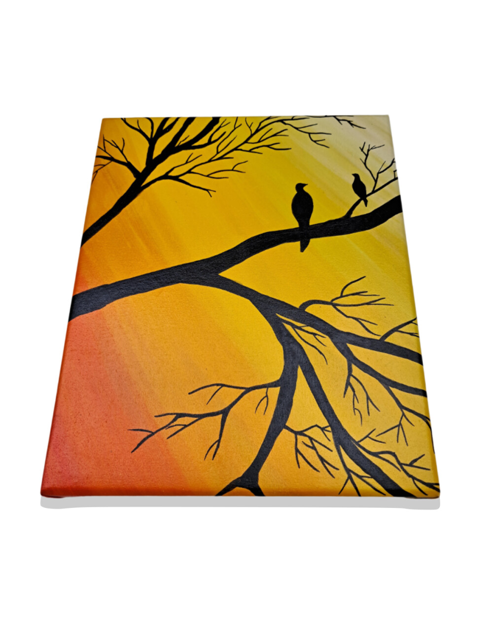 Quadro Decorativo em Acrílico Pintado a Mão Quadro Artesanal de