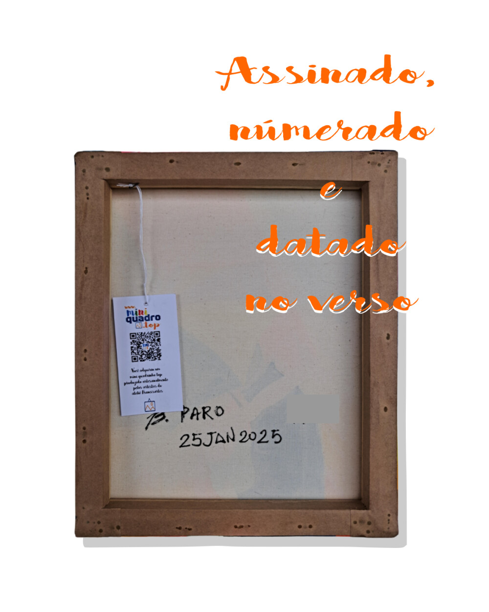 Quadro Decorativo em Acrílico Pintado a Mão Quadro Artesanal Qu