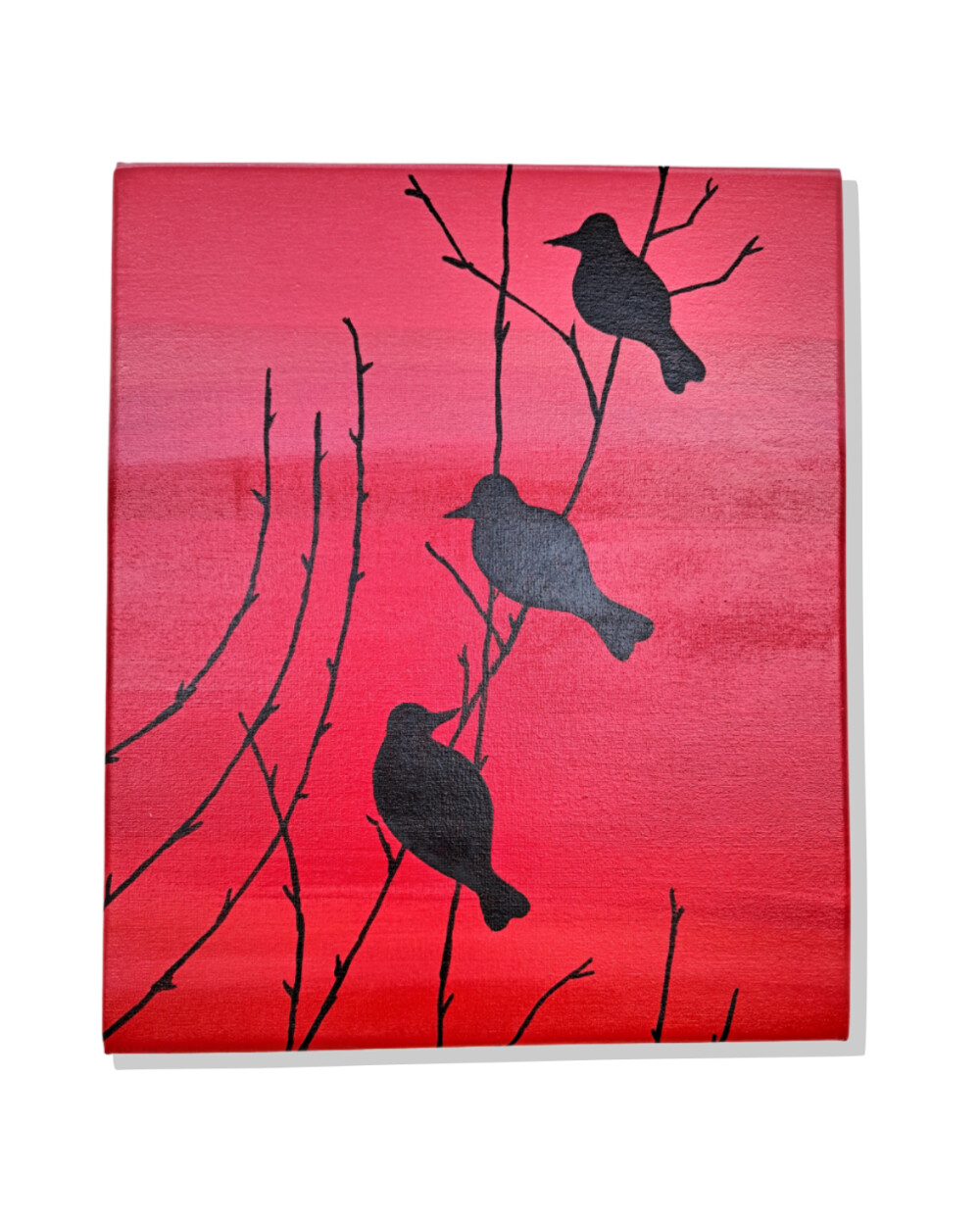 Quadro Decorativo em Acrílico Pintado a Mão Quadro Artesanal co