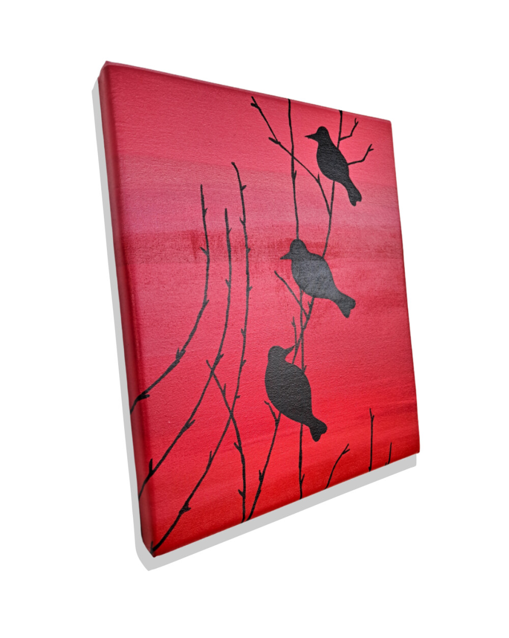 Quadro Decorativo em Acrílico Pintado a Mão Quadro Artesanal co