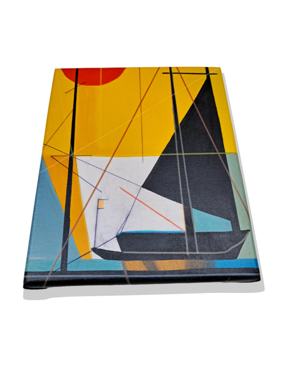 Quadro Decorativo em Acrílico Pintado a Mão Quadro Artesanal de
