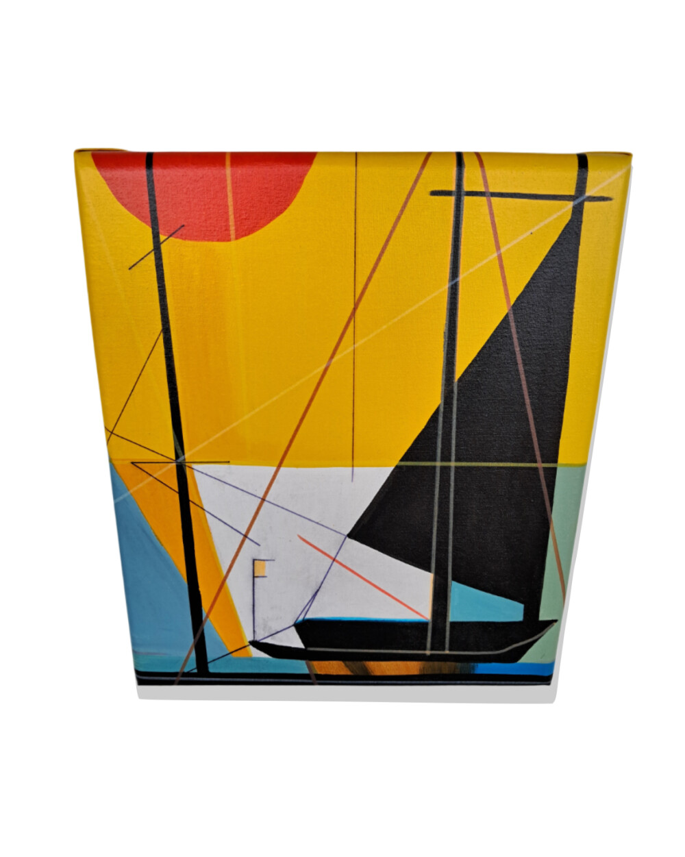 Quadro Decorativo em Acrílico Pintado a Mão Quadro Artesanal de