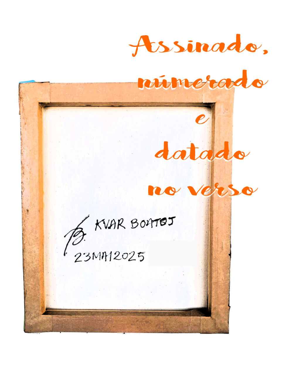 Quadro Decorativo em Acrílico Pintado a Mão Quadro Artesanal de