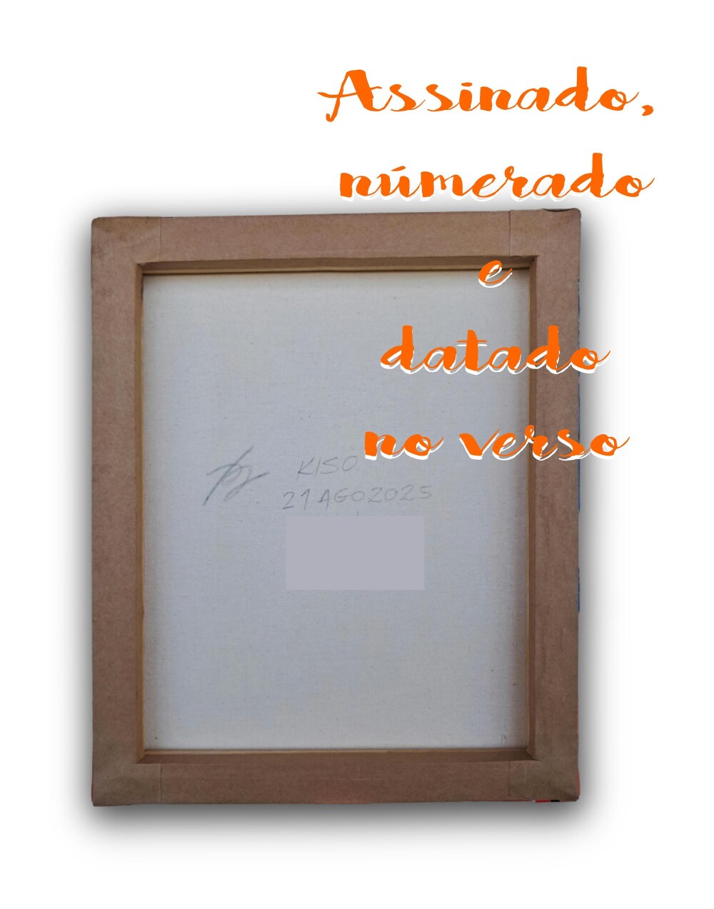 Quadro Decorativo em Acrílico Pintado a Mão Quadro Artesanal de