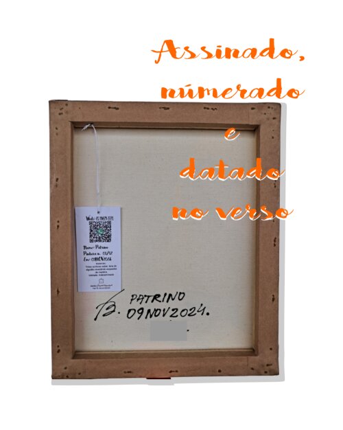 Quadro Decorativo em Acrílico Pintado a Mão Quadro com Mãe e F