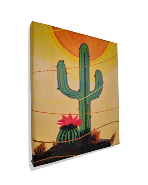 Quadro Decorativo em Acrílico Pintado a Mão Quadro Artesanal co