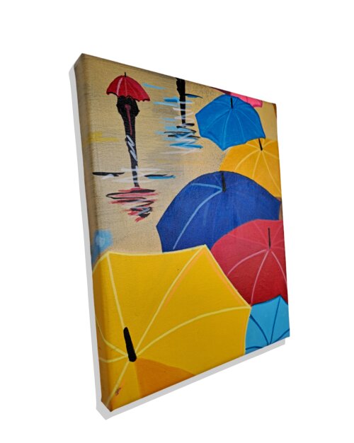 Quadro Decorativo em Acrílico Pintado a Mão Quadro Artesanal co
